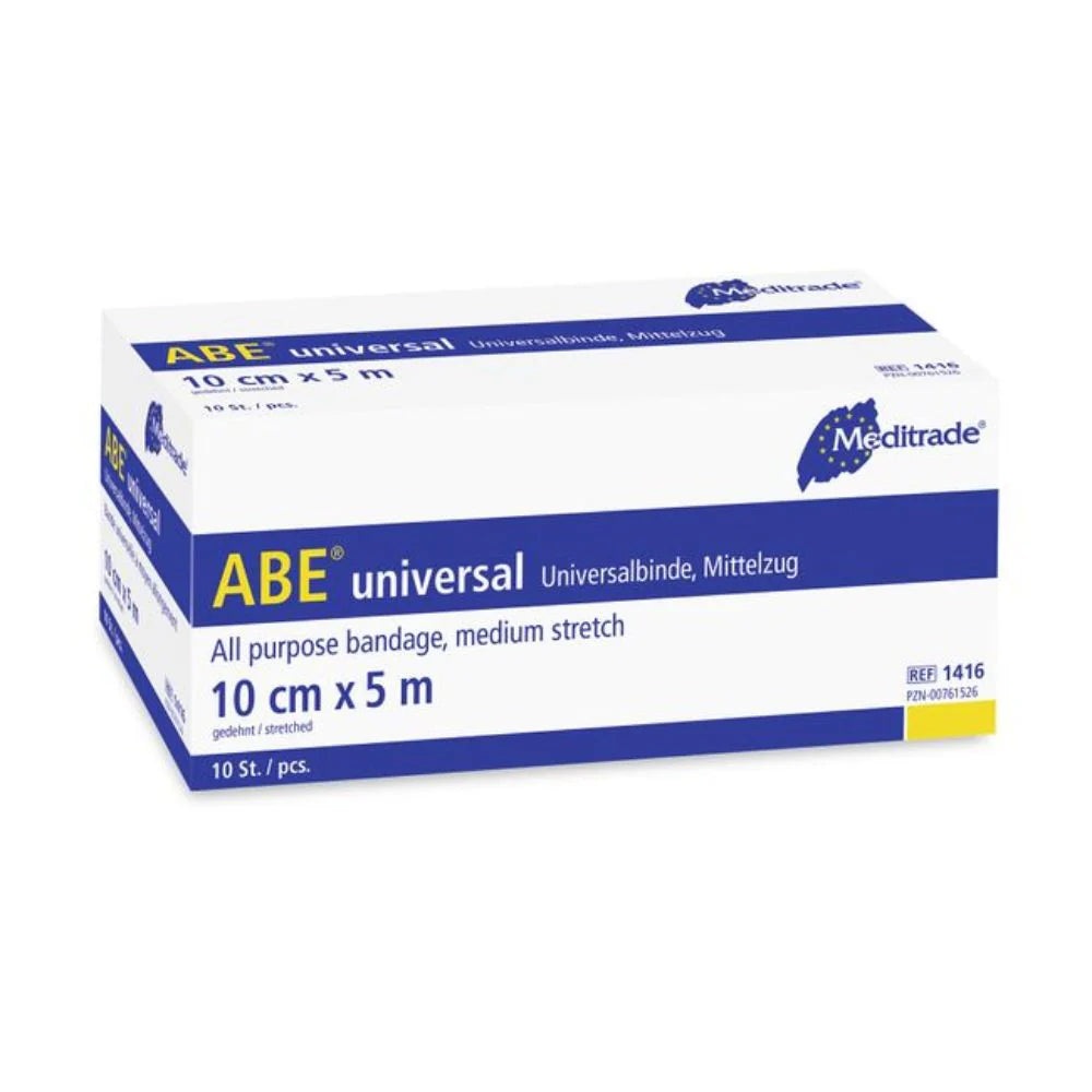 Meditrade ABE® dauerelastische Universalbinde unsteril 10 cm x 5 m | Packung (10 Stück)