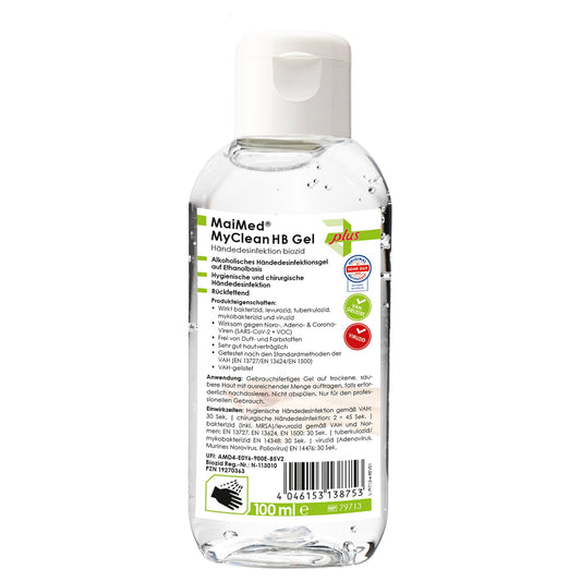 MaiMed Hand Sanitizer MyClean HB Gel (100 ml bottle)