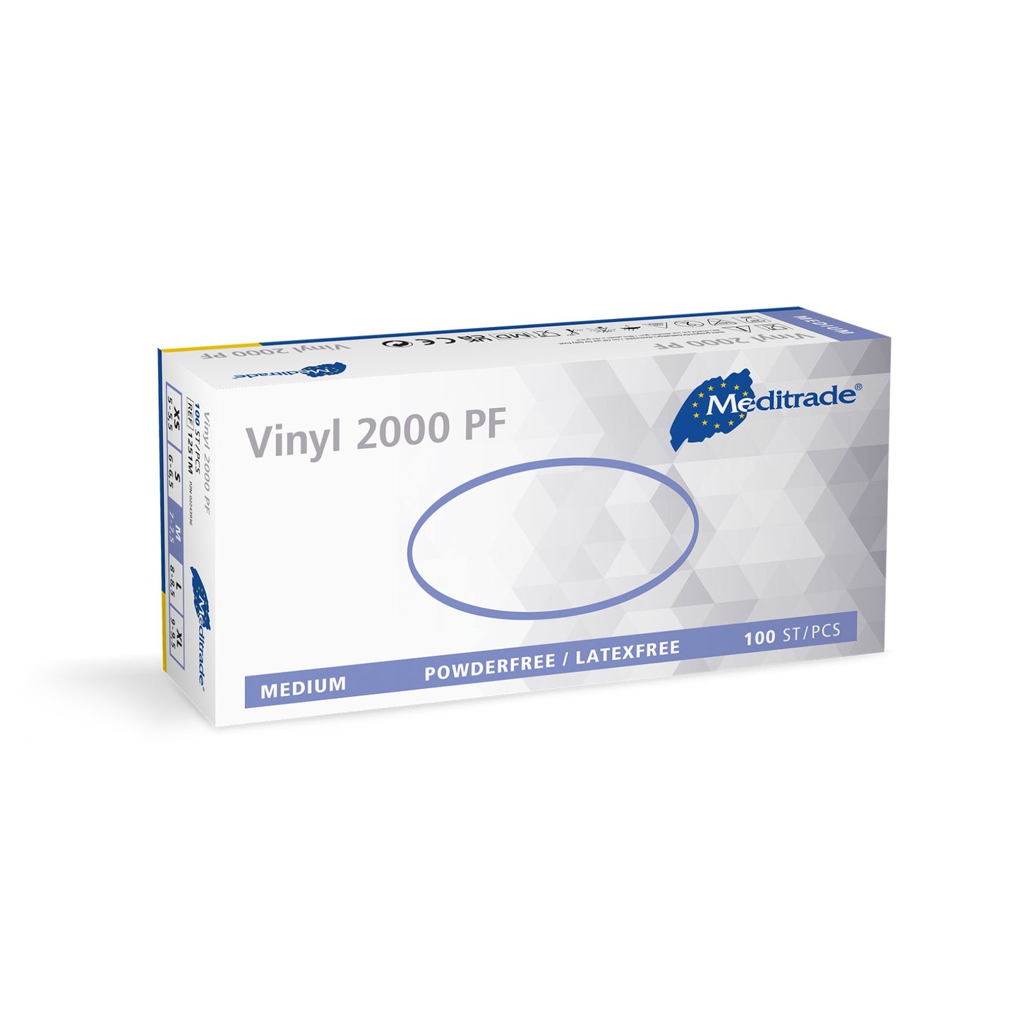 Meditrade® Vinyl 2000 PF Einmlahandschuh
