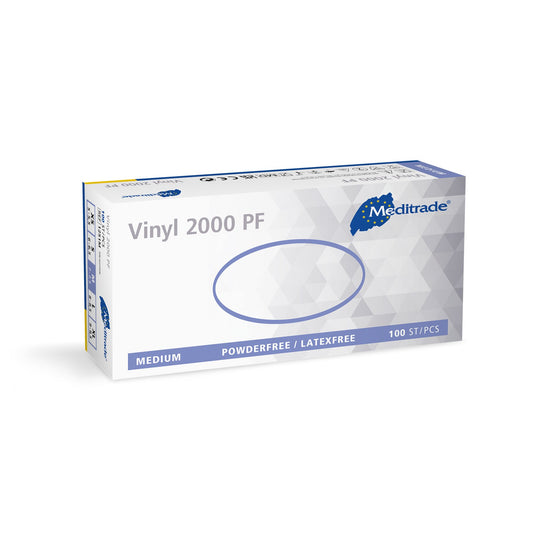 Meditrade® Vinyl 2000 PF Einmlahandschuh