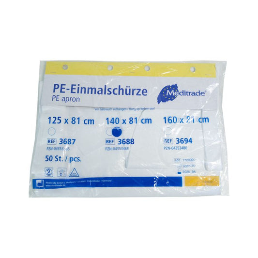 Meditrade PE-Einmalschürze, weiß, PZN: 04353468